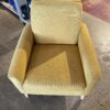 Modern Colonel Mustard Linen Accent Chair