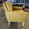 Modern Colonel Mustard Linen Accent Chair