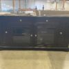 Contemporary Dark Wood Media Center with CD Racks