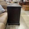 Contemporary Dark Wood Media Center with CD Racks