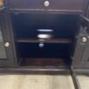Contemporary Dark Wood Media Center with CD Racks
