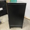 Black Framed Dresser with Warm Metallic Drawers