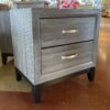 ACME Grey 2-Drawer Nightstand
