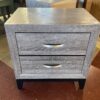 ACME Grey 2-Drawer Nightstand