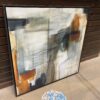 Dark Green & Golden Abstract Canvas Print