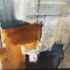 Dark Green & Golden Abstract Canvas Print