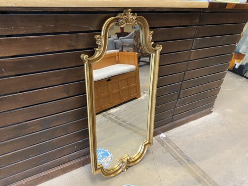 French Provincial Gold Painted Wall Mirror