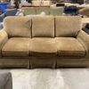 BASSETT Light Brown 3-Seat Sofa