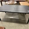 Black Slatted Metal Extra Long Patio Table