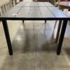 Black Slatted Metal Extra Long Patio Table