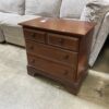 VAUGHAN BASSETT Cherry Wood Heritage 3 Drawer Nightstand - Damaged