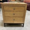 Modern Weathered Wood 3 Drawer Mini Dresser