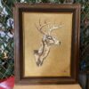 Young Buck Original Art on Hide by Faulkner