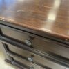 Dark Walnut Finished 3 Drawer Nightsatnd with Outlets