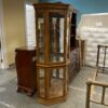 Lighted 3 Shelf Corner Display Cabinet