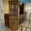 Lighted 3 Shelf Corner Display Cabinet
