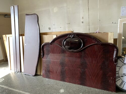 Made in Itally Cherry Stained Queen Size Bed Frame