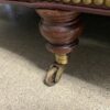 HICKORY CHAIR Burgundy Leather 3-Seat Sofa w/ Nailhead Trim