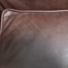 HICKORY CHAIR Burgundy Leather 3-Seat Sofa w/ Nailhead Trim