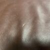 HICKORY CHAIR Burgundy Leather 3-Seat Sofa w/ Nailhead Trim