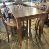 Tall Square Table & 3 Chairs
