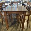 Tall Square Table & 3 Chairs