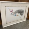 "Whispering Butterflies" Japanese Mixed Media Print Signed by Hisashi Otsuka