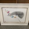 "Whispering Butterflies" Japanese Mixed Media Print Signed by Hisashi Otsuka