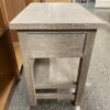 Weathered Grey Modern 2 Drawer Nightstand