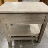 Weathered Grey Modern 2 Drawer Nightstand