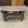 Grey & Black 2-Tier Coffee Table