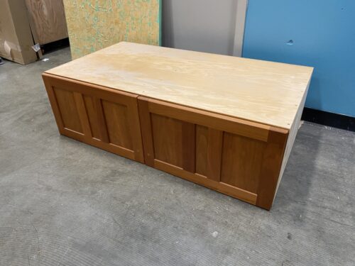 Caramel Wood Short and Deep Top Cabinet
