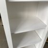 Thin White 6 Tier Bookshelf with Overhang Light