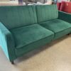 Emerald Green Modern Fabric Futon