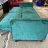 Emerald Green Modern Fabric Futon