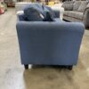 Dusty Blue Curved Arm 2 Cushion Sofa