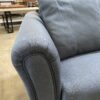 Dusty Blue Curved Arm 2 Cushion Sofa