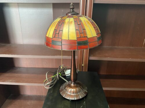 Warm Toned Mini Tiffany Lamp