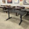 Gamers Complete Black Corner Desk with Power and Cup Holders