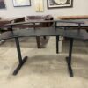 Gamers Complete Black Corner Desk with Power and Cup Holders