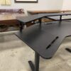 Gamers Complete Black Corner Desk with Power and Cup Holders