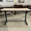 Tan and Black Flip Top Compact Dining Table