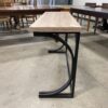 Tan and Black Flip Top Compact Dining Table