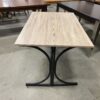 Tan and Black Flip Top Compact Dining Table