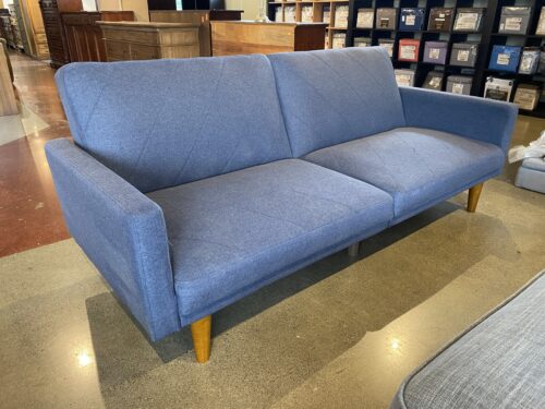 Blue & Blonde Transitional Sleeper Sofa