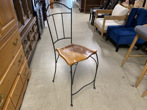 Wood & Metal Barstool