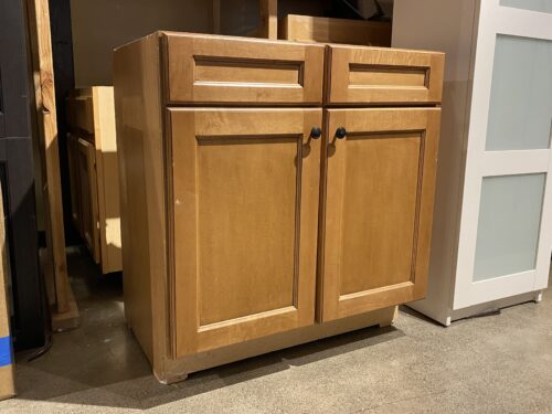 Blonde Open Top Sink Cabinet