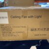 NEW! 20" Ceiling Fan w/ Light Model #34004-BK