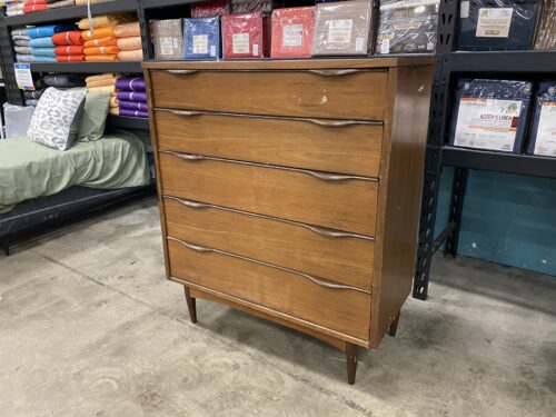 Mid-Century Modern 5 Drawer Stand-Up Dresser