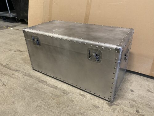 Shining Steel Studded Travelling Trunk